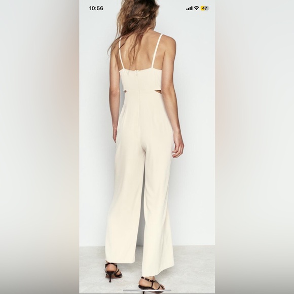 ZARA white jumpsuit - Picture 3 of 3